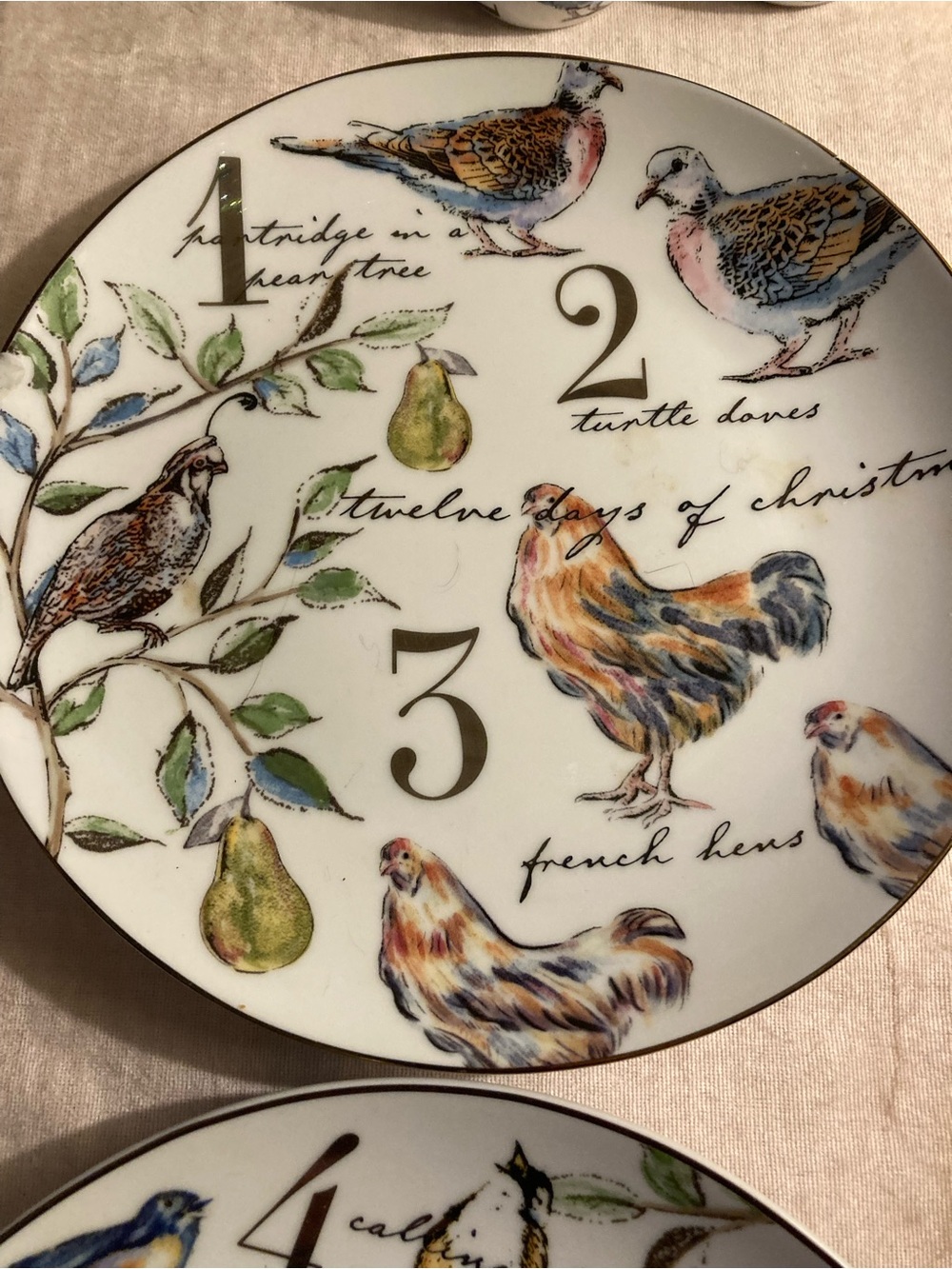 Better Homes And Gardens Twelve Days of Christmas dinner set